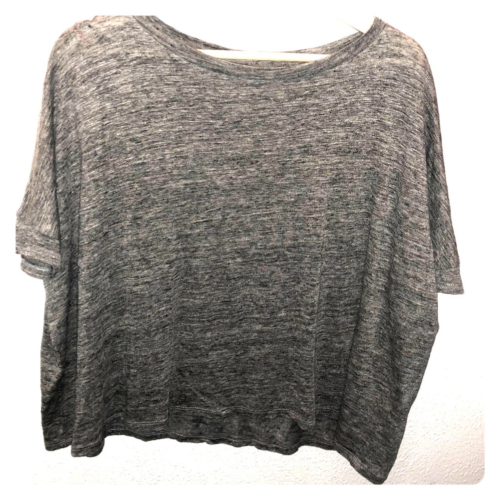 Grey boxy tee